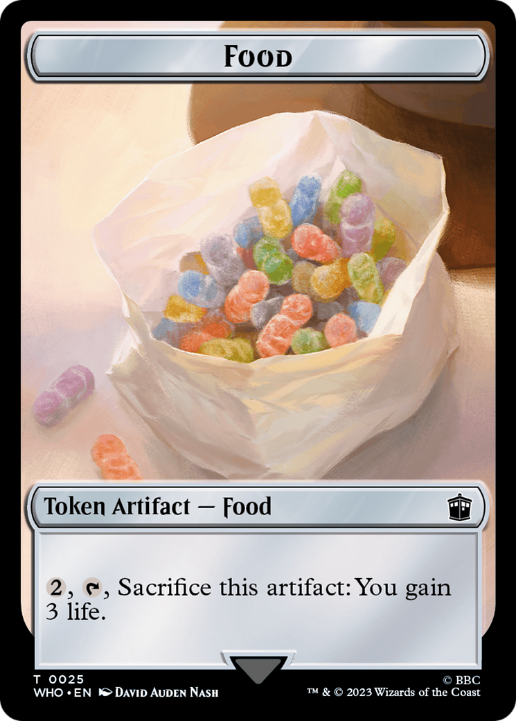Alien // Food (0025) Double-Sided Token [Doctor Who Tokens] | Gamer Loot
