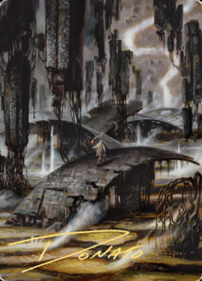 Grimclimb Pathway Art Card (Gold-Stamped Signature) [Zendikar Rising Art Series] | Gamer Loot