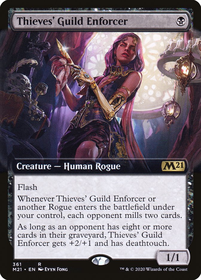 Thieves' Guild Enforcer (Extended) [Core Set 2021] | Gamer Loot