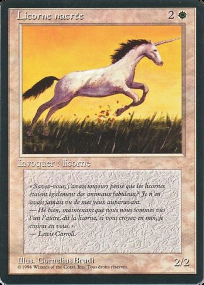 Pearled Unicorn [Foreign Black Border] | Gamer Loot