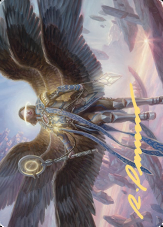 Angel of Destiny Art Card (Gold-Stamped Signature) [Zendikar Rising Art Series] | Gamer Loot