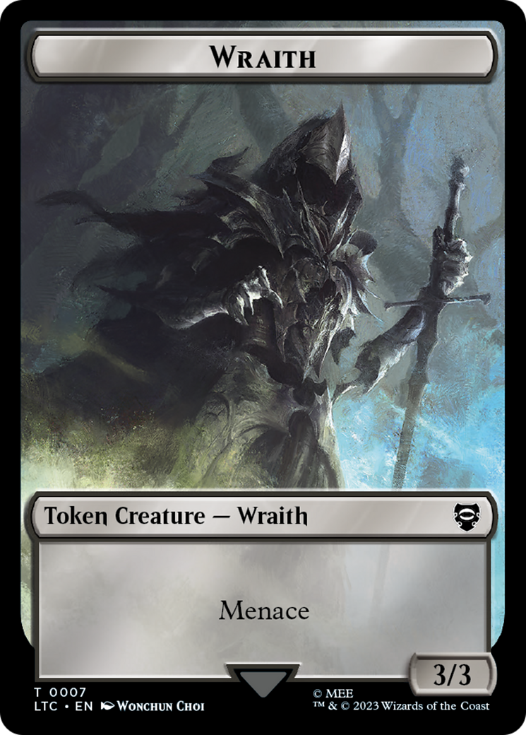 Food // Wraith Double-Sided Token [The Lord of the Rings: Tales of Middle-Earth Commander Tokens] | Gamer Loot