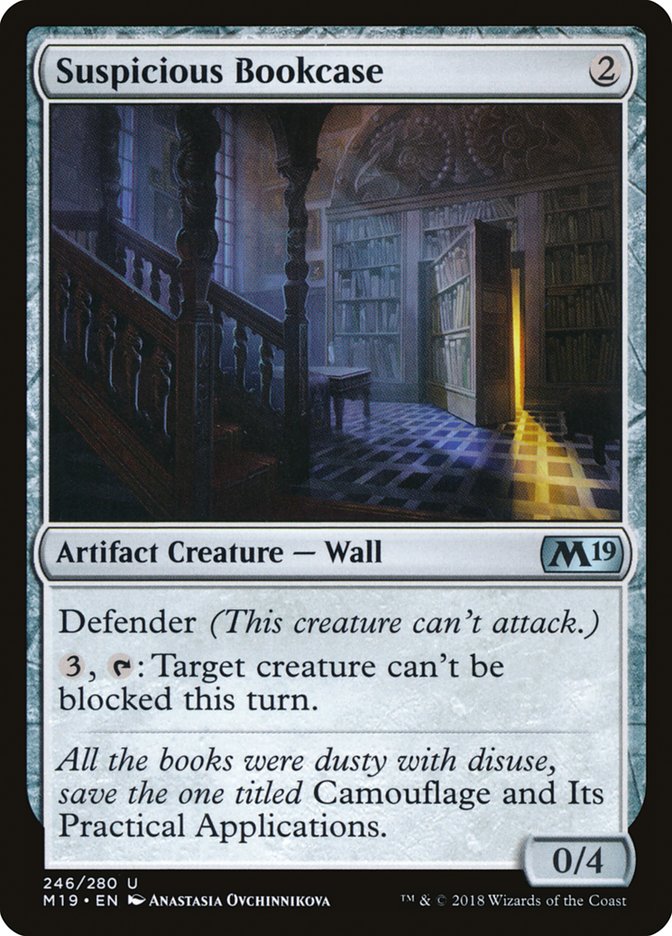 Suspicious Bookcase [Core Set 2019] | Gamer Loot