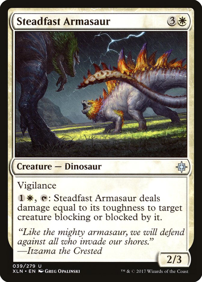 Steadfast Armasaur [Ixalan] | Gamer Loot