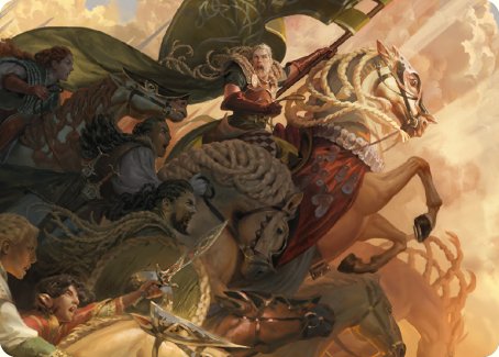 Marshal's Anthem Art Card [The Lord of the Rings: Tales of Middle-earth Art Series] | Gamer Loot