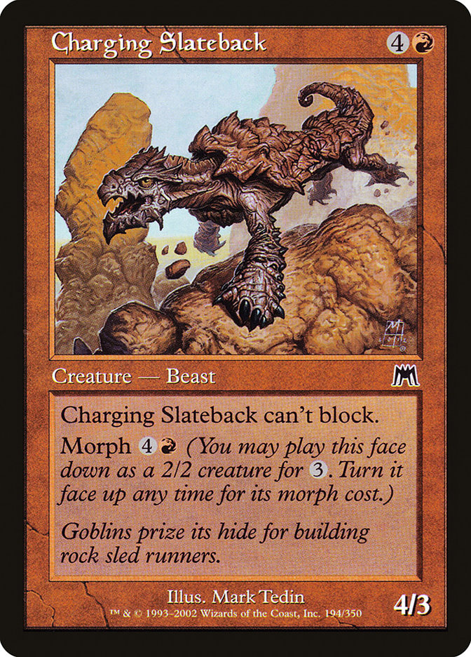 Charging Slateback [Onslaught] | Gamer Loot