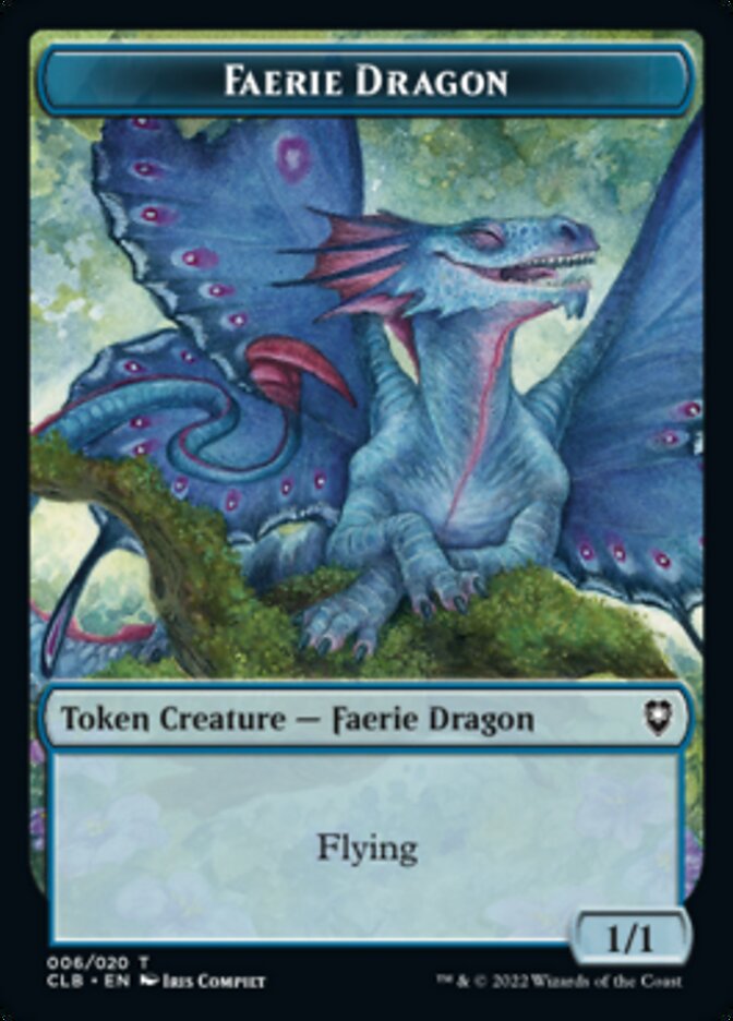 Treasure // Faerie Dragon Double-sided Token [Commander Legends: Battle for Baldur's Gate Tokens] | Gamer Loot