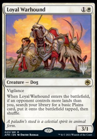 Loyal Warhound (Promo Pack) [Dungeons & Dragons: Adventures in the Forgotten Realms Promos] | Gamer Loot