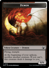 Angel (3) // Demon Double-Sided Token [March of the Machine Commander Tokens] | Gamer Loot