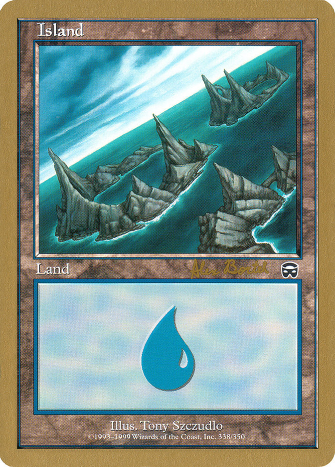 Island (ab338a) (Alex Borteh) [World Championship Decks 2001] | Gamer Loot