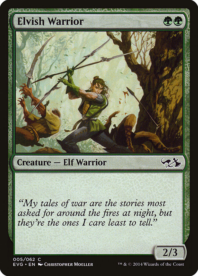 Elvish Warrior (Elves vs. Goblins) [Duel Decks Anthology] | Gamer Loot