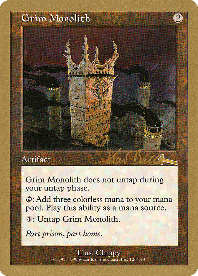 Grim Monolith (Kai Budde) [World Championship Decks 1999] | Gamer Loot