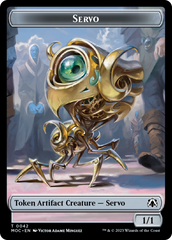 Feather // Servo Double-Sided Token [March of the Machine Commander Tokens] | Gamer Loot