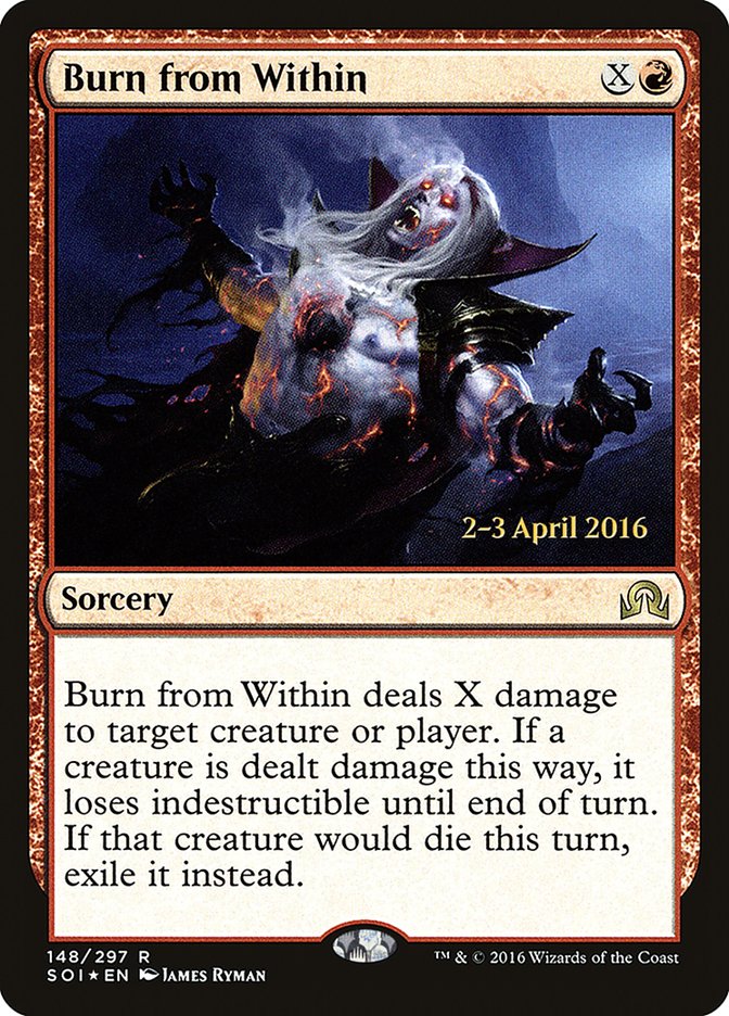 Burn from Within [Shadows over Innistrad Prerelease Promos] | Gamer Loot