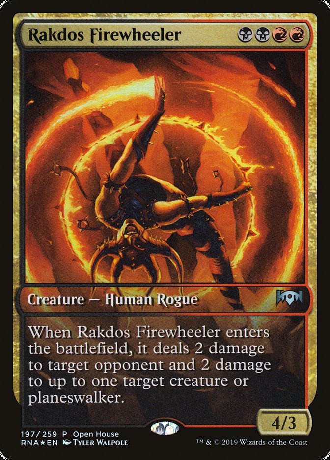 Rakdos Firewheeler (Open House) (Extended) [Ravnica Allegiance Promos] | Gamer Loot