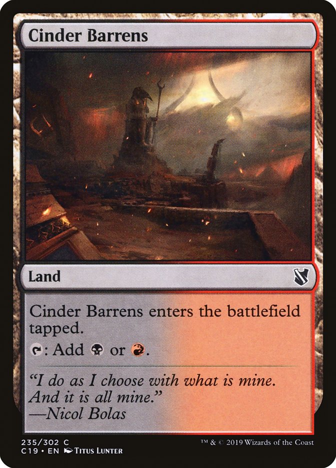 Cinder Barrens [Commander 2019] | Gamer Loot