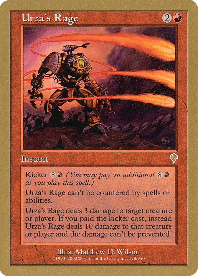 Urza's Rage (Jan Tomcani) [World Championship Decks 2001] | Gamer Loot