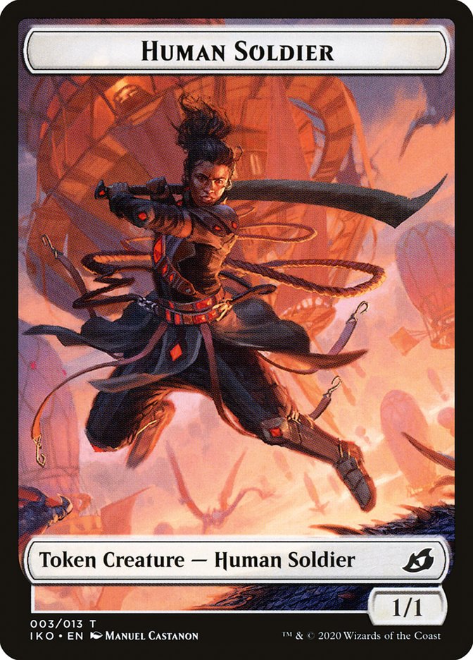 Human Soldier (003/013) [Ikoria: Lair of Behemoths Tokens] | Gamer Loot