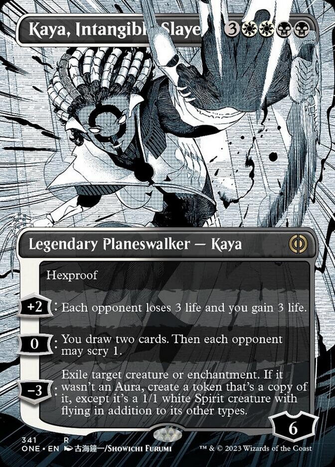 Kaya, Intangible Slayer (Borderless Manga) [Phyrexia: All Will Be One] | Gamer Loot