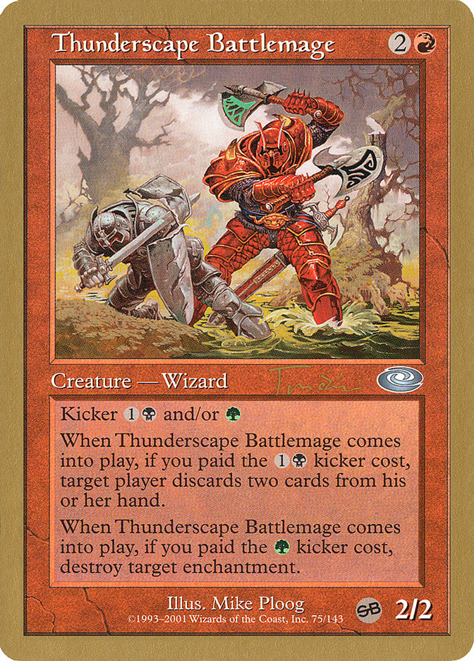 Thunderscape Battlemage (Jan Tomcani) [World Championship Decks 2001] | Gamer Loot