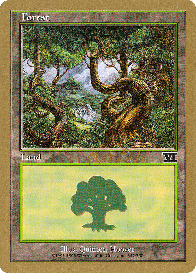 Forest (ml347b) (Matt Linde) [World Championship Decks 1999] | Gamer Loot