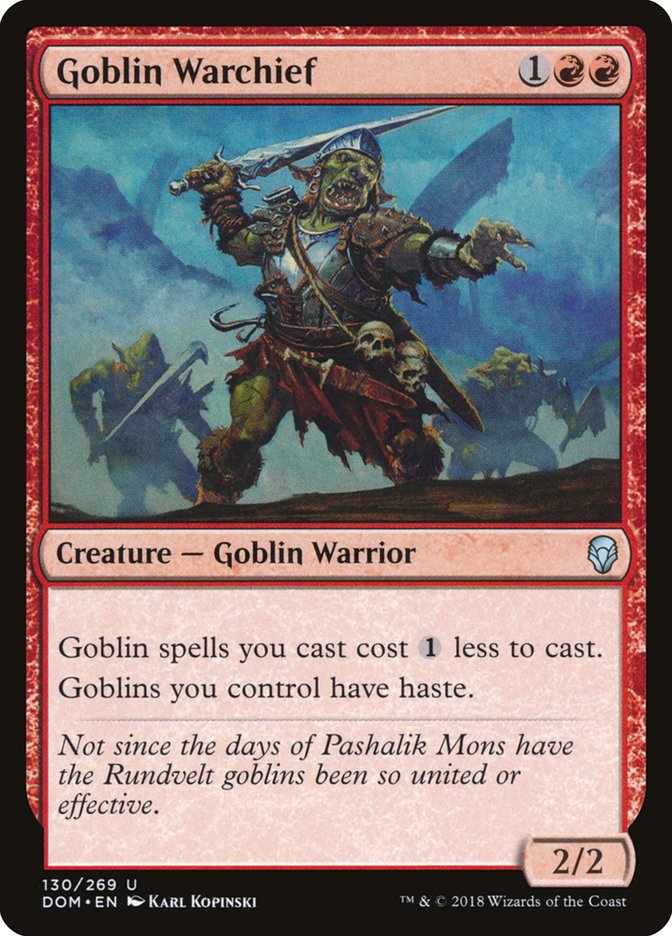 Goblin Warchief [Dominaria] | Gamer Loot