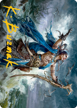 Lier, Disciple of the Drowned Art Card (Gold-Stamped Signature) [Innistrad: Midnight Hunt Art Series] | Gamer Loot