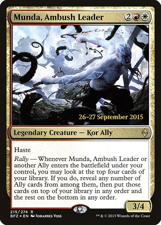 Munda, Ambush Leader  [Battle for Zendikar Prerelease Promos] | Gamer Loot