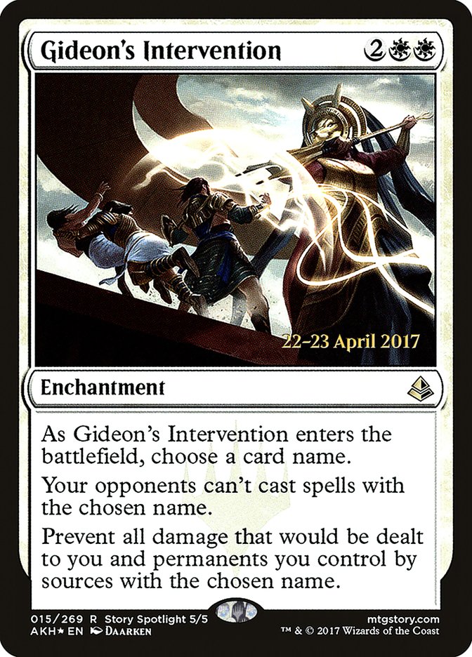 Gideon's Intervention  [Amonkhet Prerelease Promos] | Gamer Loot