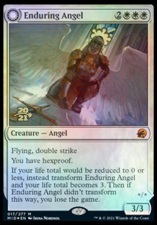 Enduring Angel // Angelic Enforcer [Innistrad: Midnight Hunt Prerelease Promos] | Gamer Loot