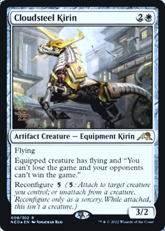 Cloudsteel Kirin [Kamigawa: Neon Dynasty Prerelease Promos] | Gamer Loot