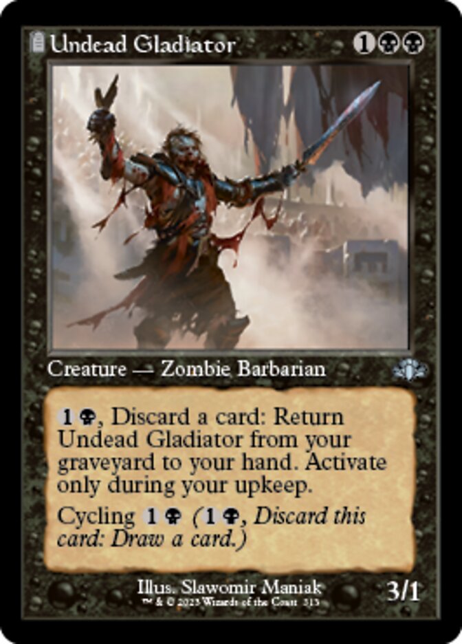 Undead Gladiator (Retro) [Dominaria Remastered] | Gamer Loot