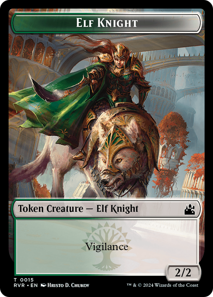 Elf Knight // Goblin (0009) Double-Sided Token [Ravnica Remastered Tokens] | Gamer Loot