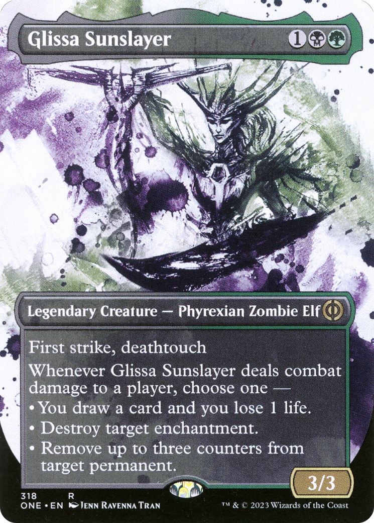 Glissa Sunslayer (Borderless Ichor) [Phyrexia: All Will Be One] | Gamer Loot