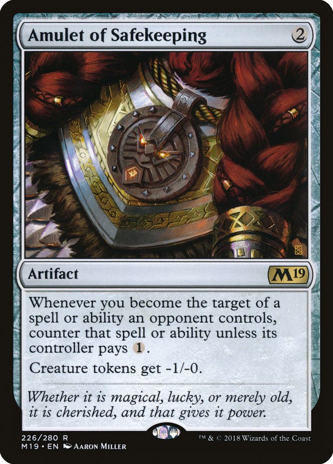 Amulet of Safekeeping [Core Set 2019] | Gamer Loot