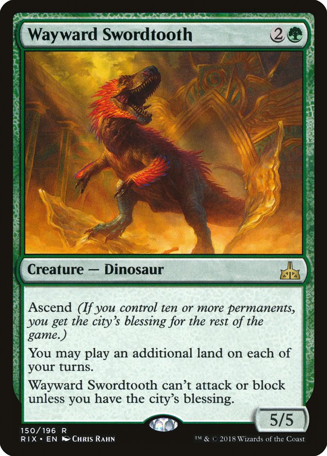 Wayward Swordtooth [Rivals of Ixalan] | Gamer Loot