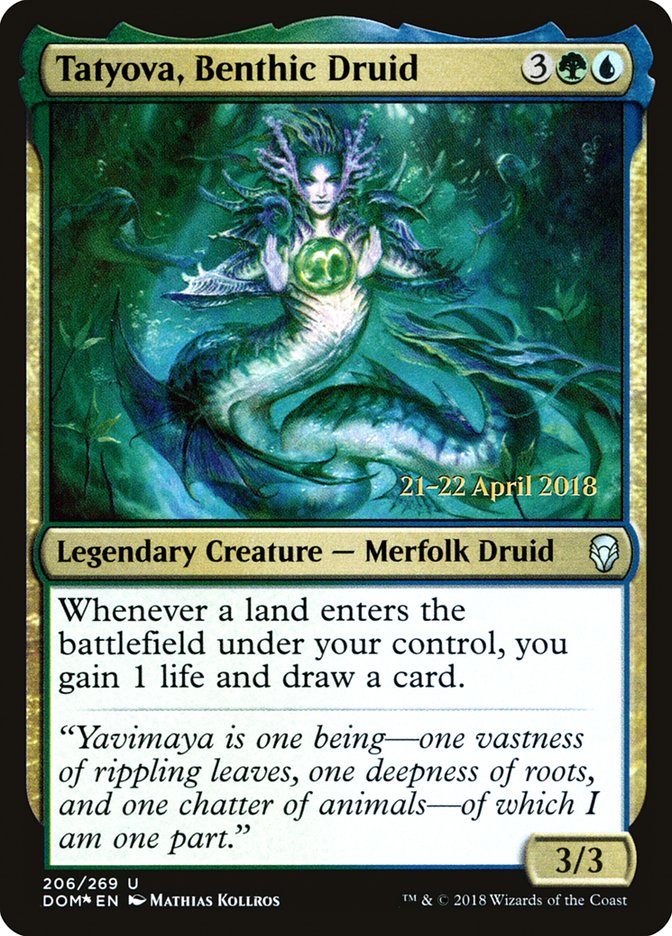 Tatyova, Benthic Druid  [Dominaria Prerelease Promos] | Gamer Loot