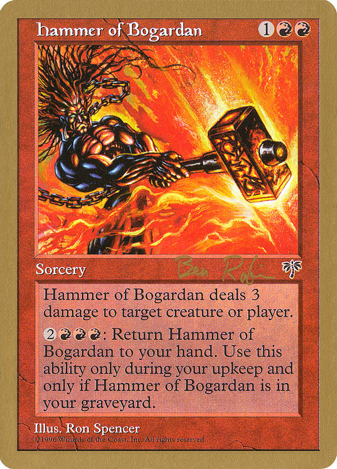 Hammer of Bogardan (Ben Rubin) [World Championship Decks 1998] | Gamer Loot