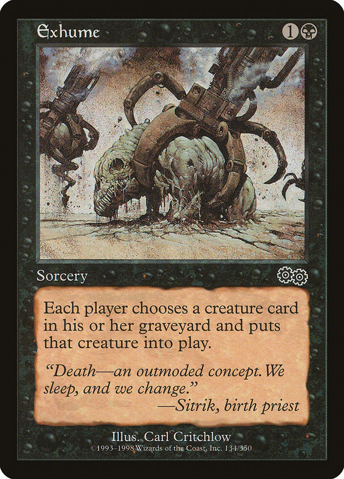 Exhume [Urza's Saga] | Gamer Loot