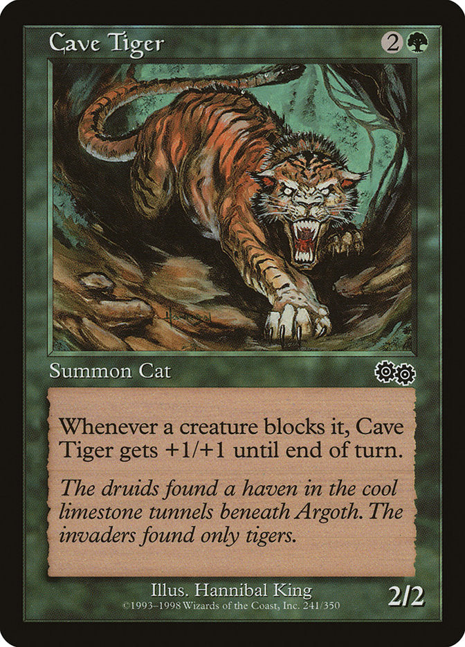 Cave Tiger [Urza's Saga] | Gamer Loot