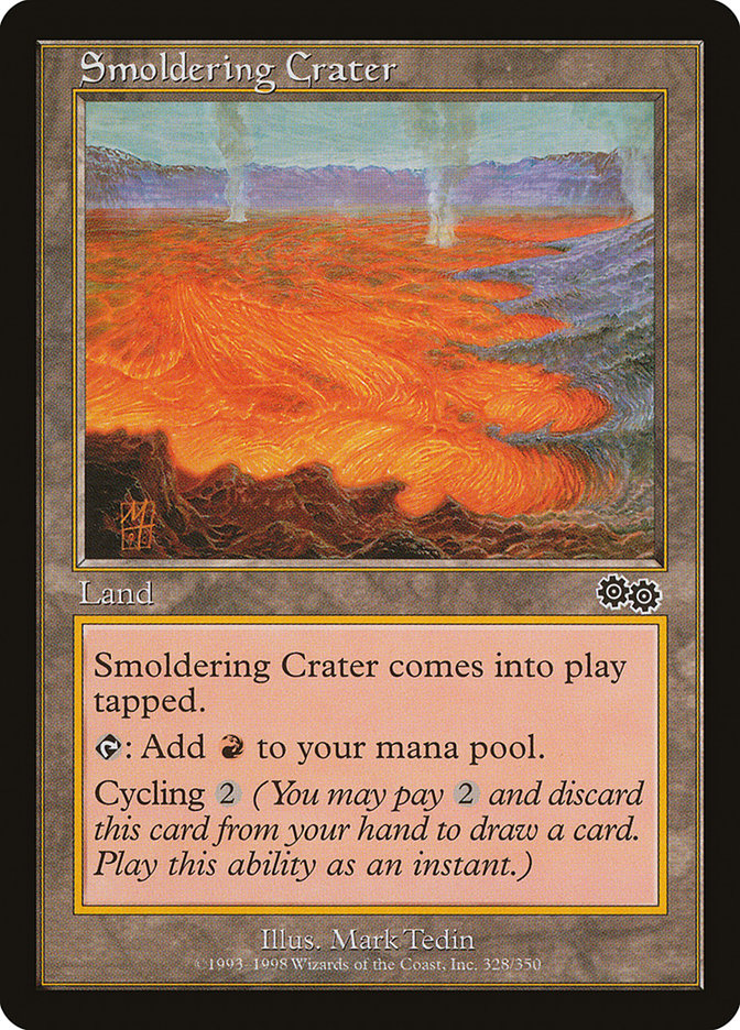 Smoldering Crater [Urza's Saga] | Gamer Loot