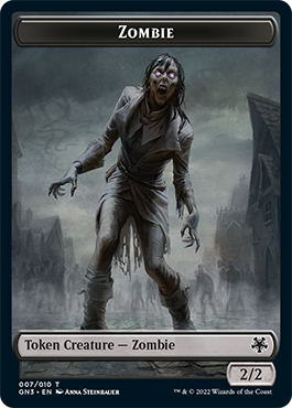 Zombie // Treasure Double-Sided Token [Game Night: Free-for-All Tokens] | Gamer Loot