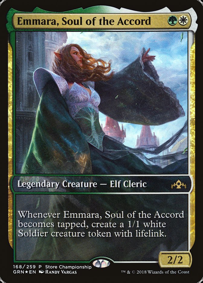 Emmara, Soul of the Accord (Store Championship) [Guilds of Ravnica Promos] | Gamer Loot