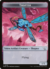 Warrior // Thopter Double-Sided Token [March of the Machine Tokens] | Gamer Loot