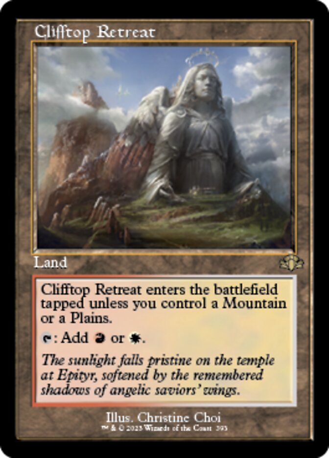 Clifftop Retreat (Retro) [Dominaria Remastered] | Gamer Loot