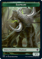 Elephant // Thopter Double-Sided Token [Starter Commander Decks] | Gamer Loot