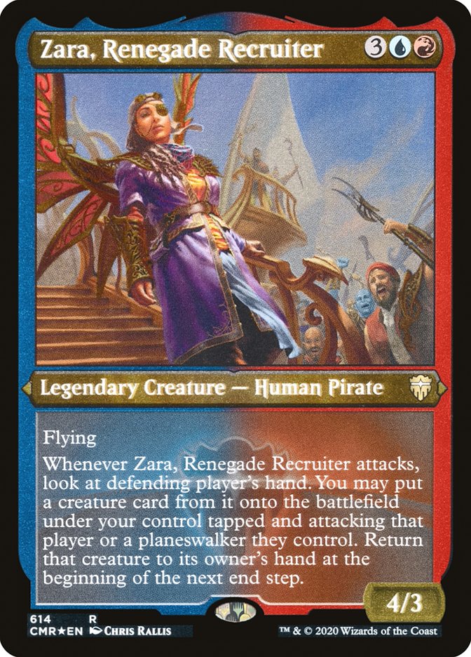 Zara, Renegade Recruiter (Etched) [Commander Legends] | Gamer Loot