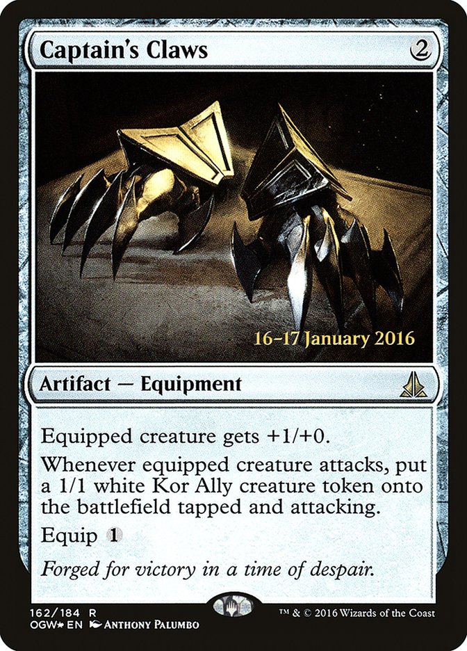 Captain's Claws [Oath of the Gatewatch Prerelease Promos] | Gamer Loot