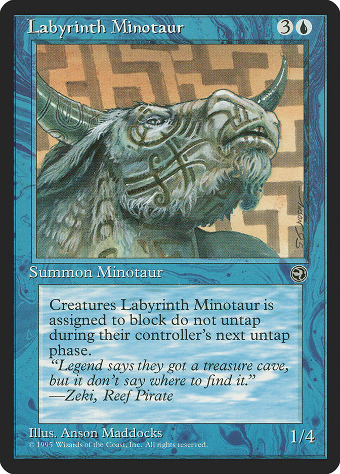 Labyrinth Minotaur (Zeki Flavor Text) [Homelands] | Gamer Loot