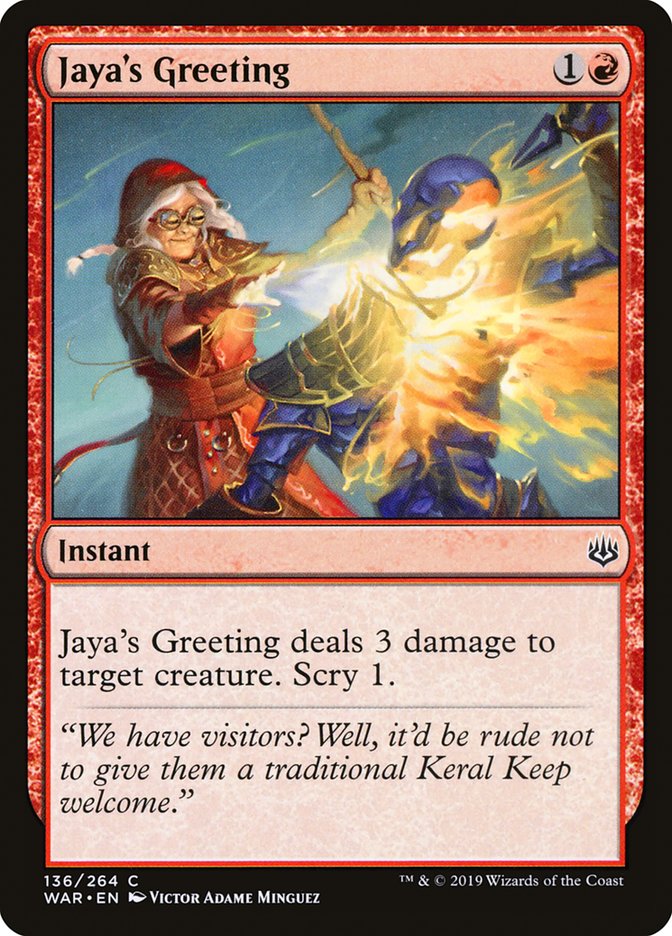 Jaya's Greeting [War of the Spark] | Gamer Loot